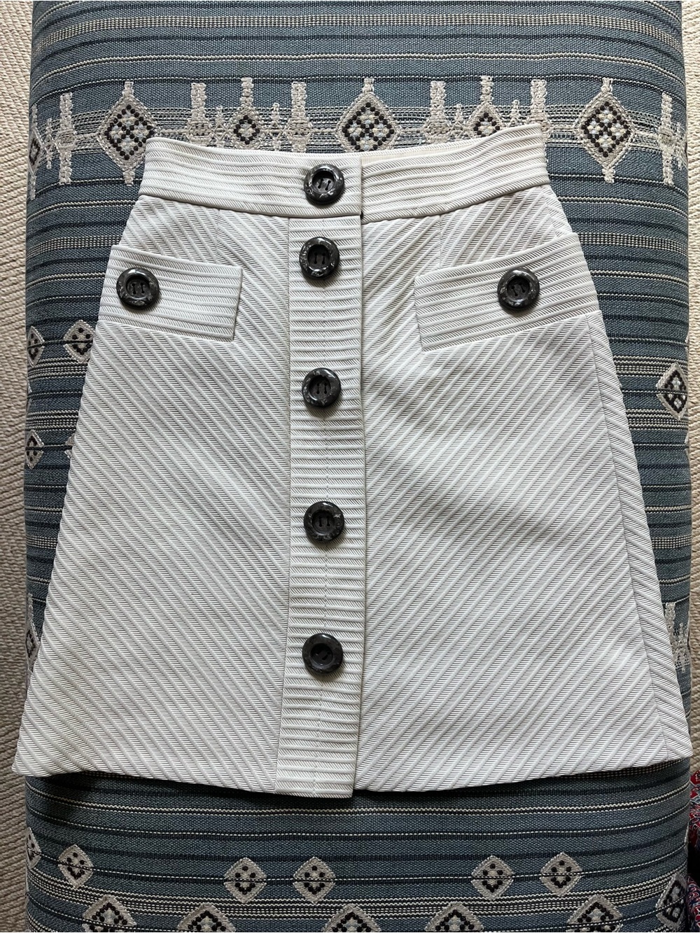 Marc Jacobs White A-Line Skirt